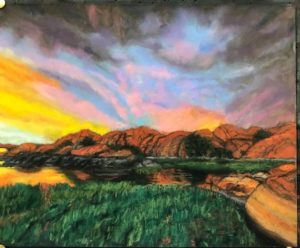 Cheryl-Verrecchia-Stormy-Sunset-drawing