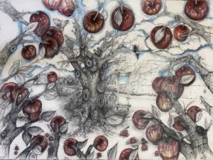 Sharon Loeff-Apple Orchard-drawing-1st